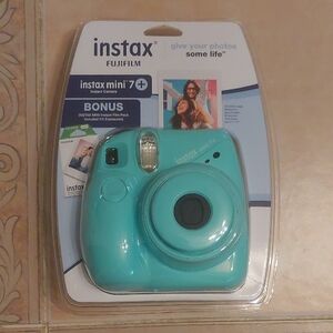 Fujifilm Instax Mini 7+ Instant Camera - Aqua